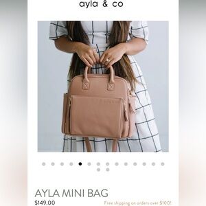 Ayla mini diaper bag